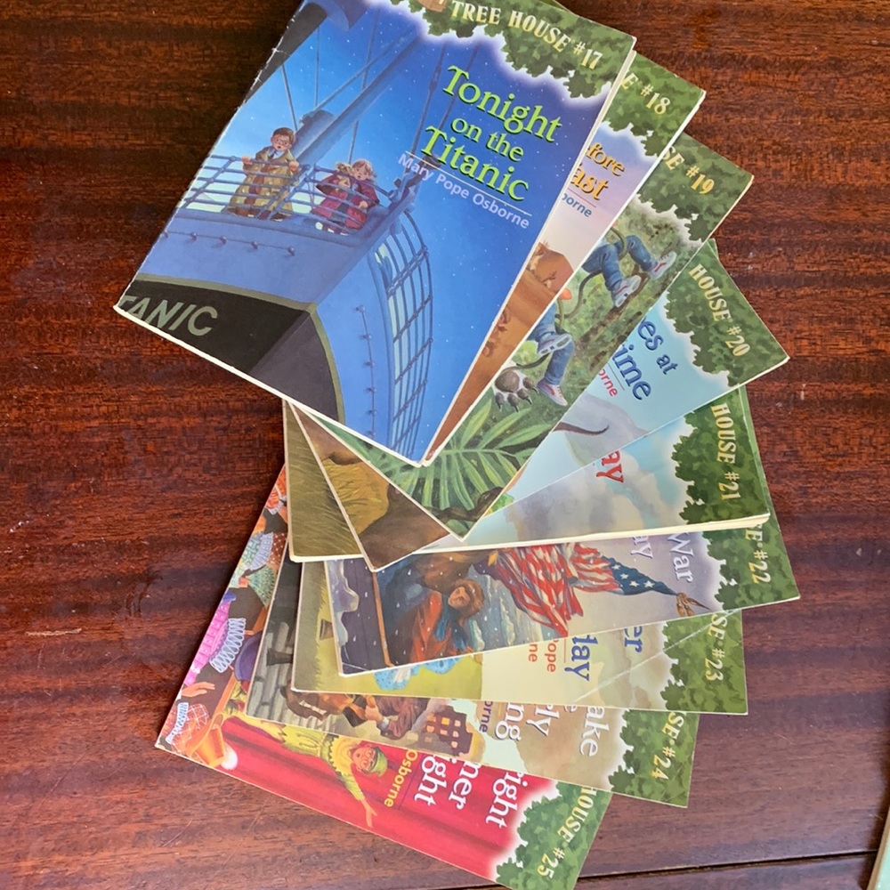 Magic Treehouse books #17-25